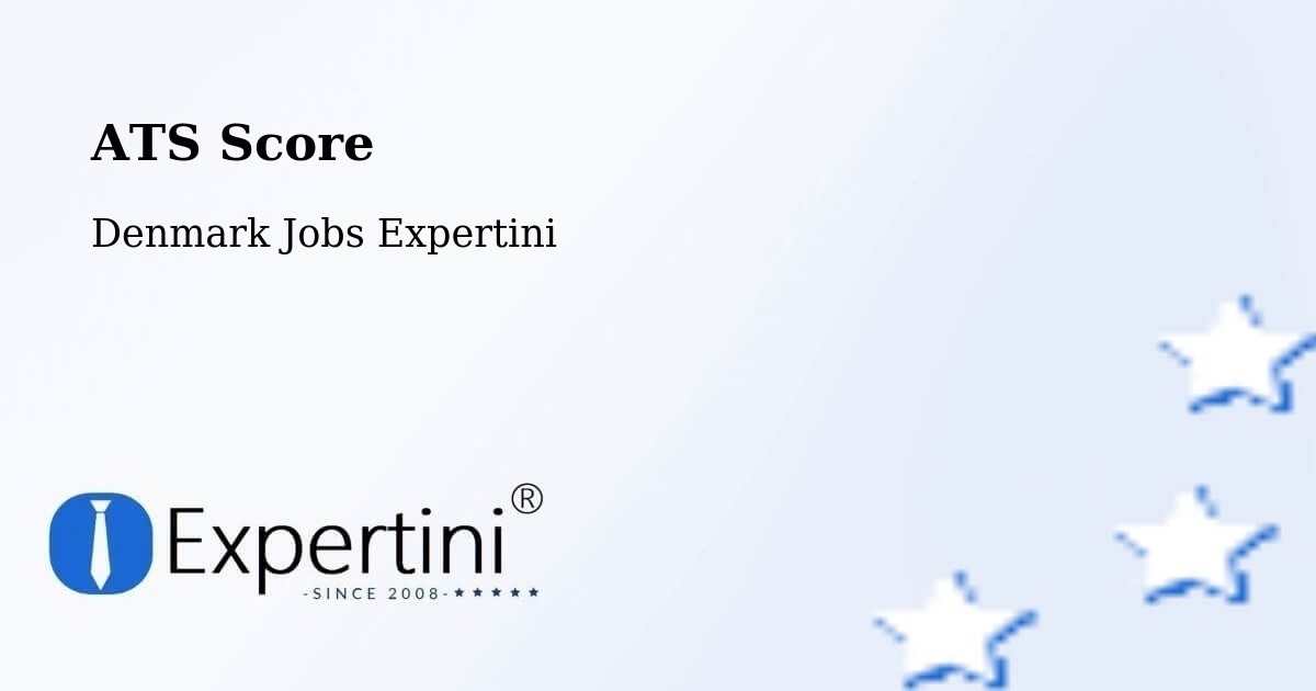 Resume ATS Score & Job Description Match Tool – Thyborøn - Denmark Jobs Expertini
