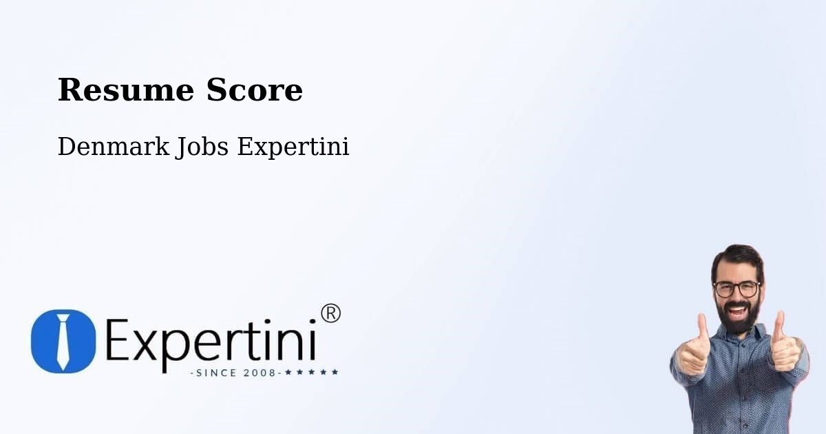 Resume Score & Job Description Match Tool – Thyborøn - Denmark Jobs Expertini